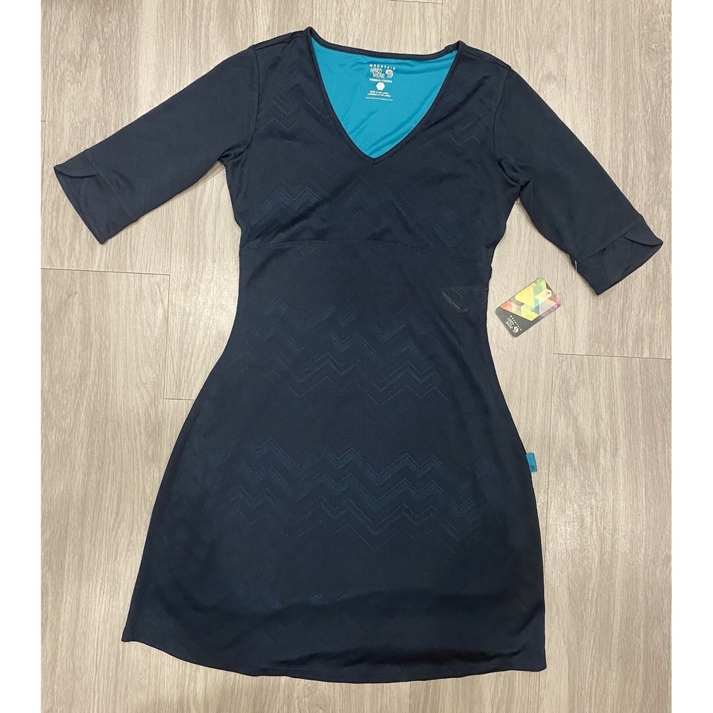 Mountain Hardwear Women's Navandella Double Layer Dress Navy Size Small NWT $75